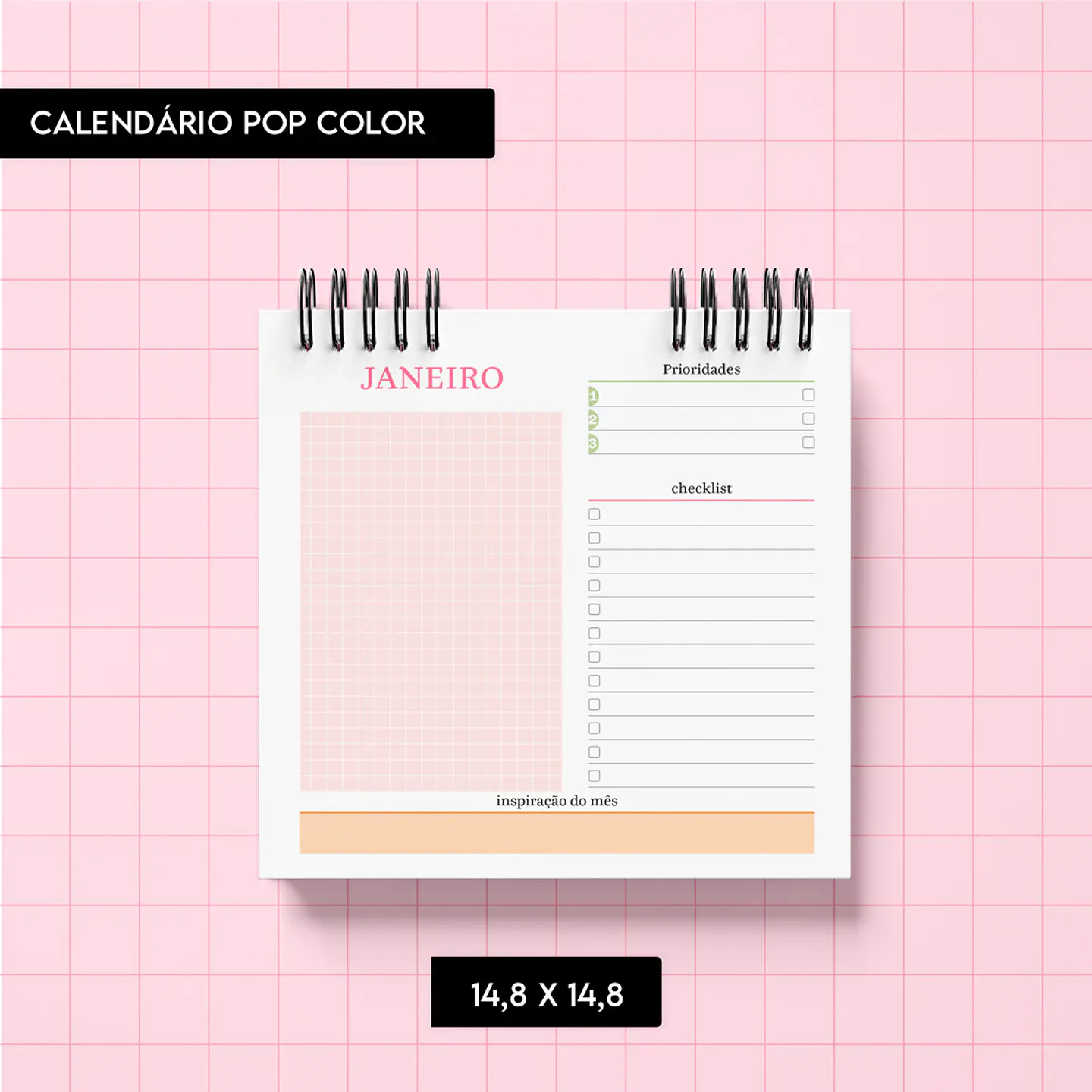 Arquivo Calendário Pop Color 2025 - TRILHA 5
