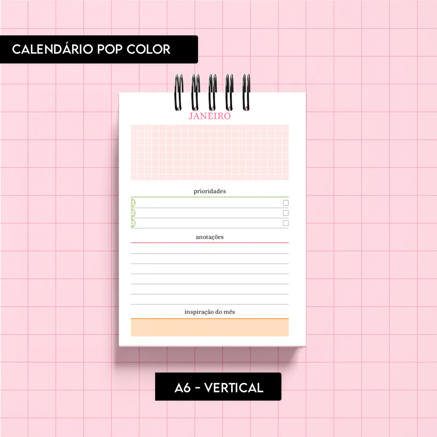  Arquivo Calendário Pop Color 2025 - TRILHA 7