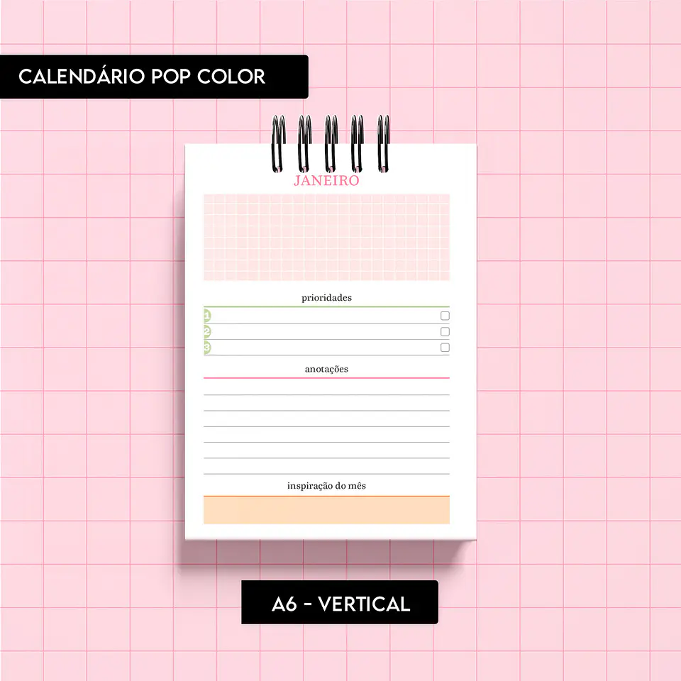  Arquivo Calendário Pop Color 2025 - TRILHA 7
