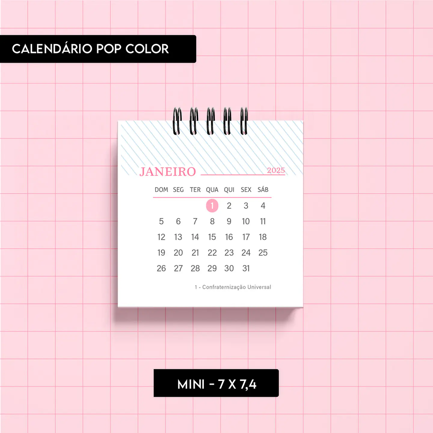  Arquivo Calendário Pop Color 2025 - TRILHA 10