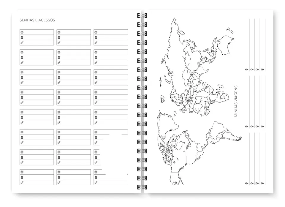 Arquivo Miolo Planner Básico 2025 Vertical - Trilha de papel 2