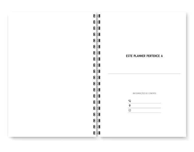 Arquivo Miolo Planner Básico 2025 Vertical - Trilha de papel