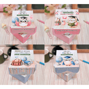 Arquivo Dia dos Professores Caixa Quadrada Multiuso