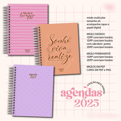 Arquivo Agenda 2025 Coleção Sonho Meu