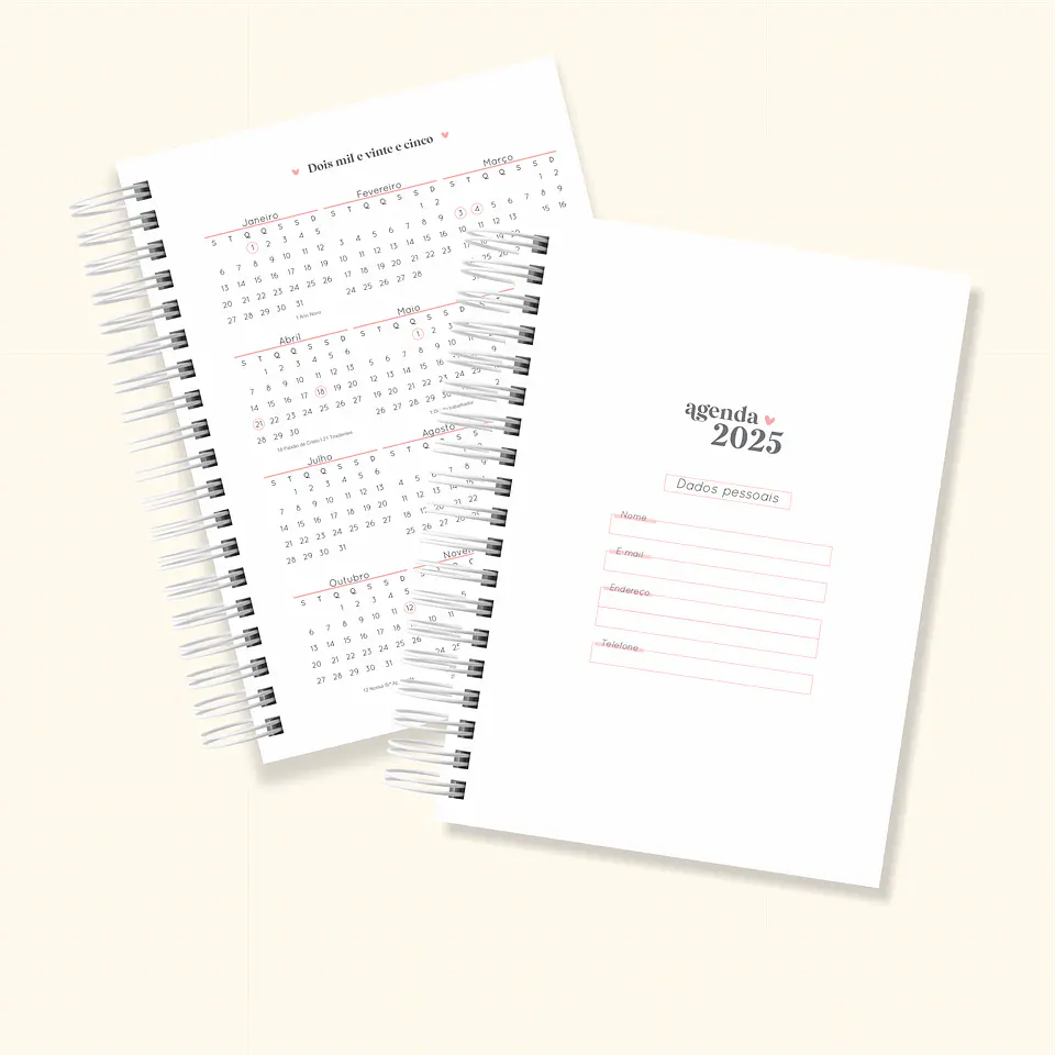 Arquivo Combo Agendas 2025 - Cute B 8