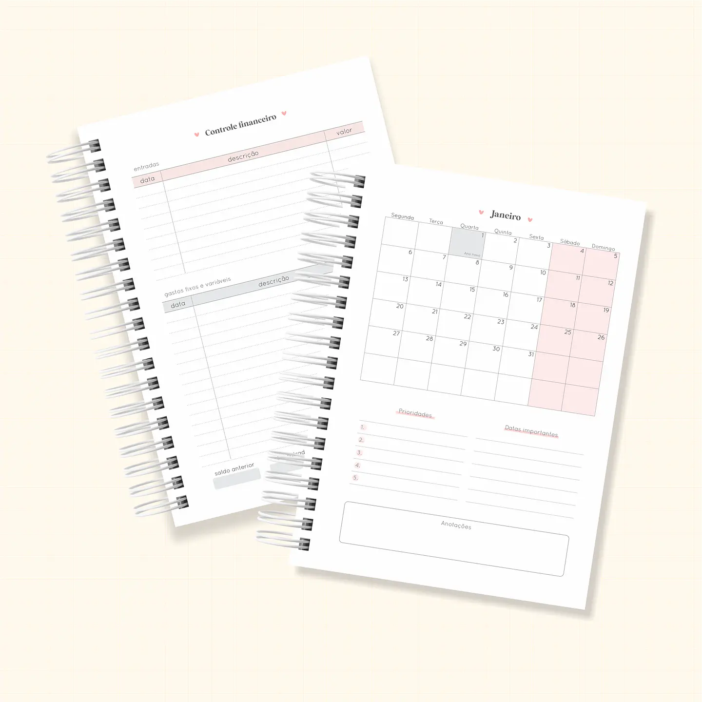 Arquivo Combo Agendas 2025 - Cute B 25