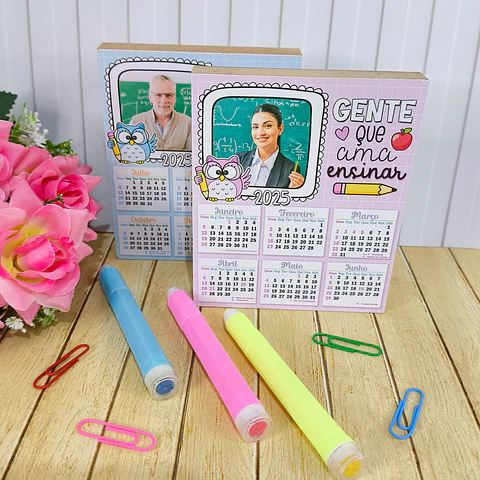Arquivo Dia dos Professores Calendário MDF 10X12