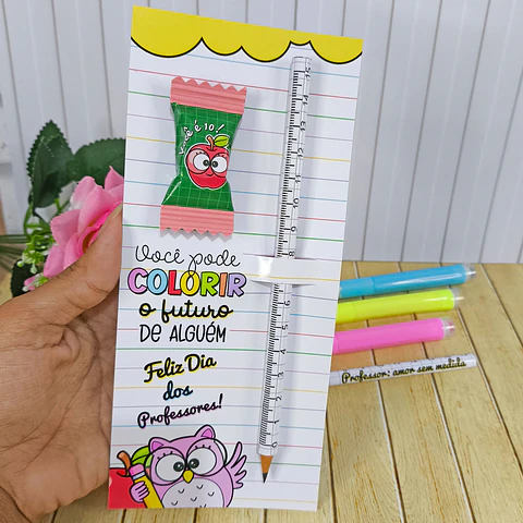 Arquivo Dia dos Professores Card Lápis e Balinha