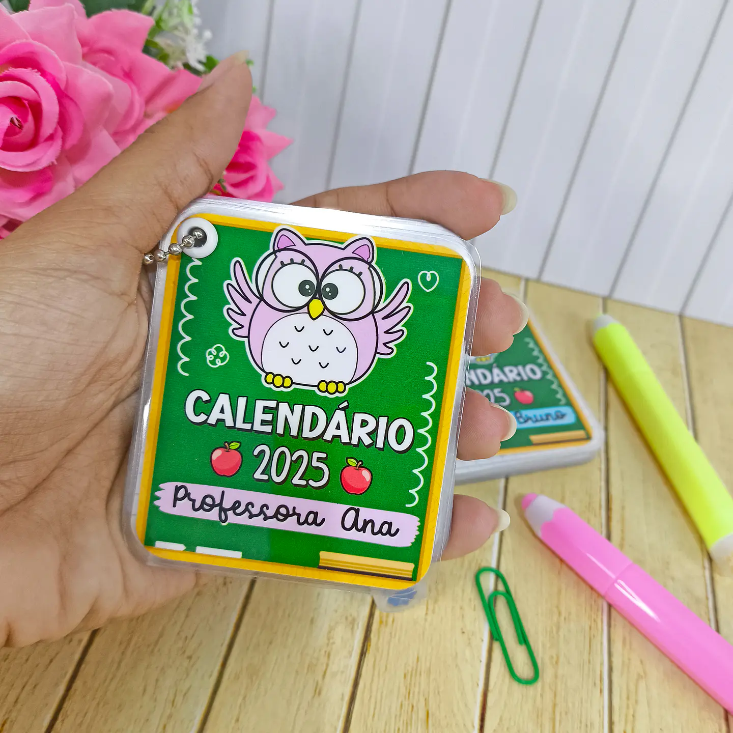 Arquivo Dia dos Professores Chaveiro Calendário 2025 2