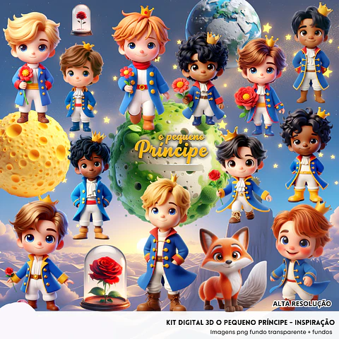 Kit Digital O Pequeno Principe - Fanddy
