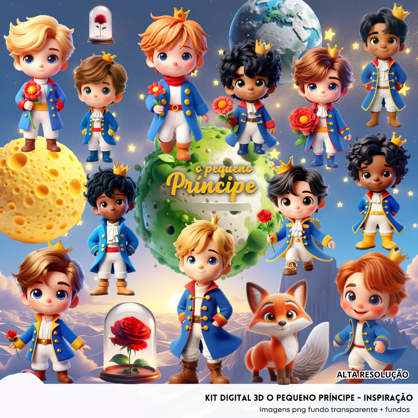 Kit Digital O Pequeno Principe - Fanddy 1