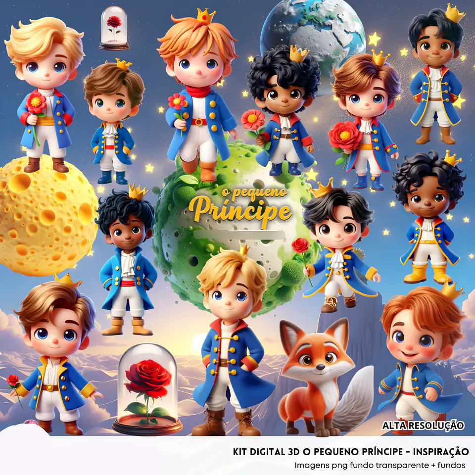 Kit Digital O Pequeno Principe - Fanddy 1