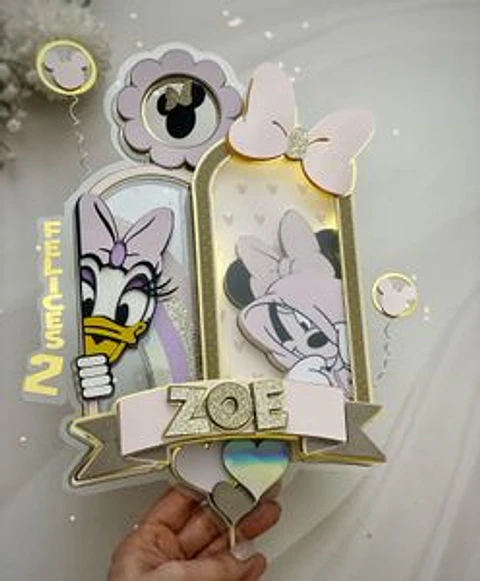 Arquivo Topo de Bolo Minnie e Margarida