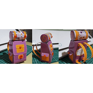 Arquivo de Corte Caixa Mochila