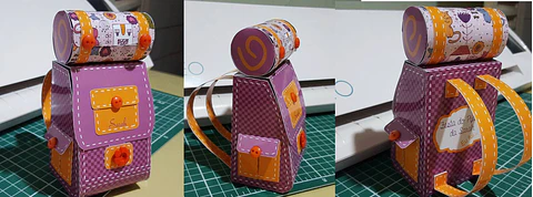 Arquivo de Corte Caixa Mochila