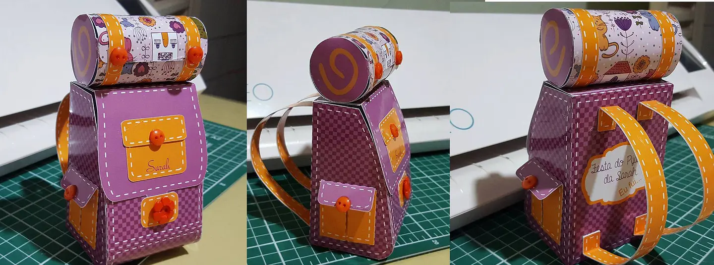 Arquivo de Corte Caixa Mochila 1