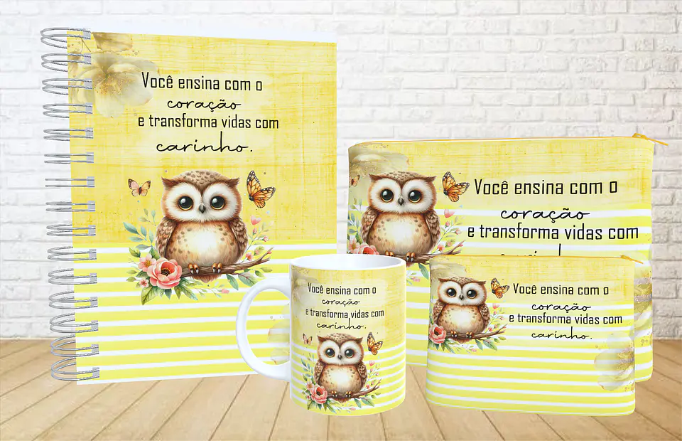 Arquivo Dia dos Professores Combo Sublimação Corujinha - maria fumaça 3