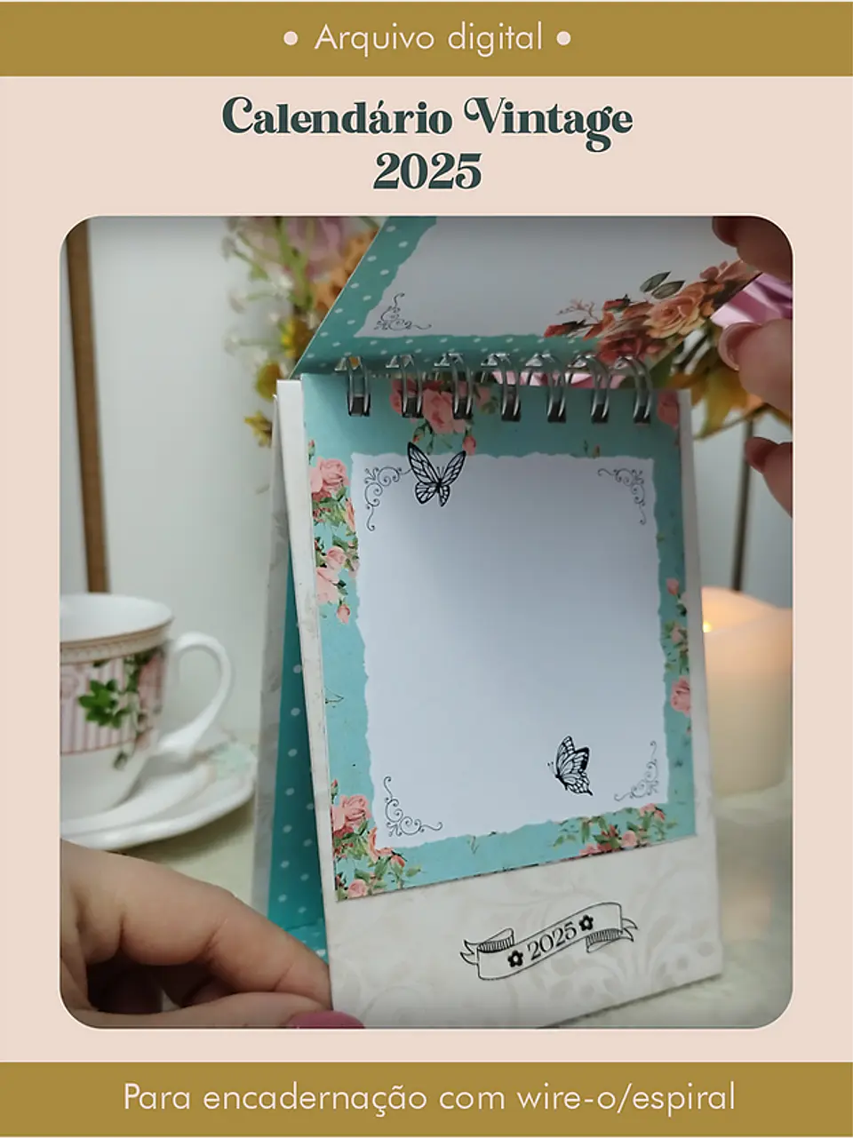 Arquivo Calendário Vintage 2025 - PERFEITO MIOLO 2