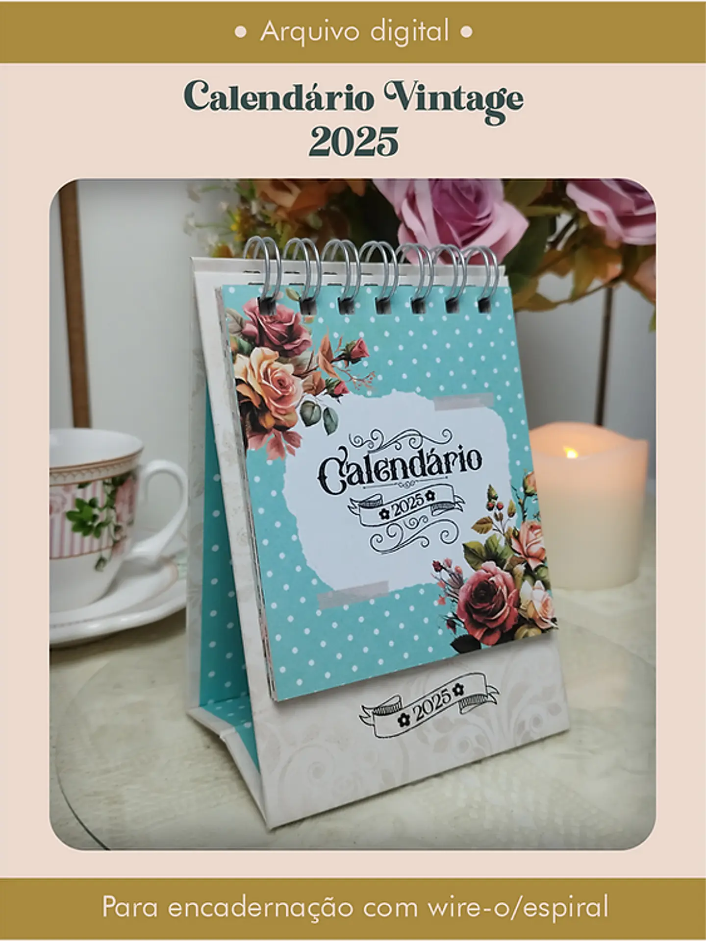 Arquivo Calendário Vintage 2025 - PERFEITO MIOLO 5