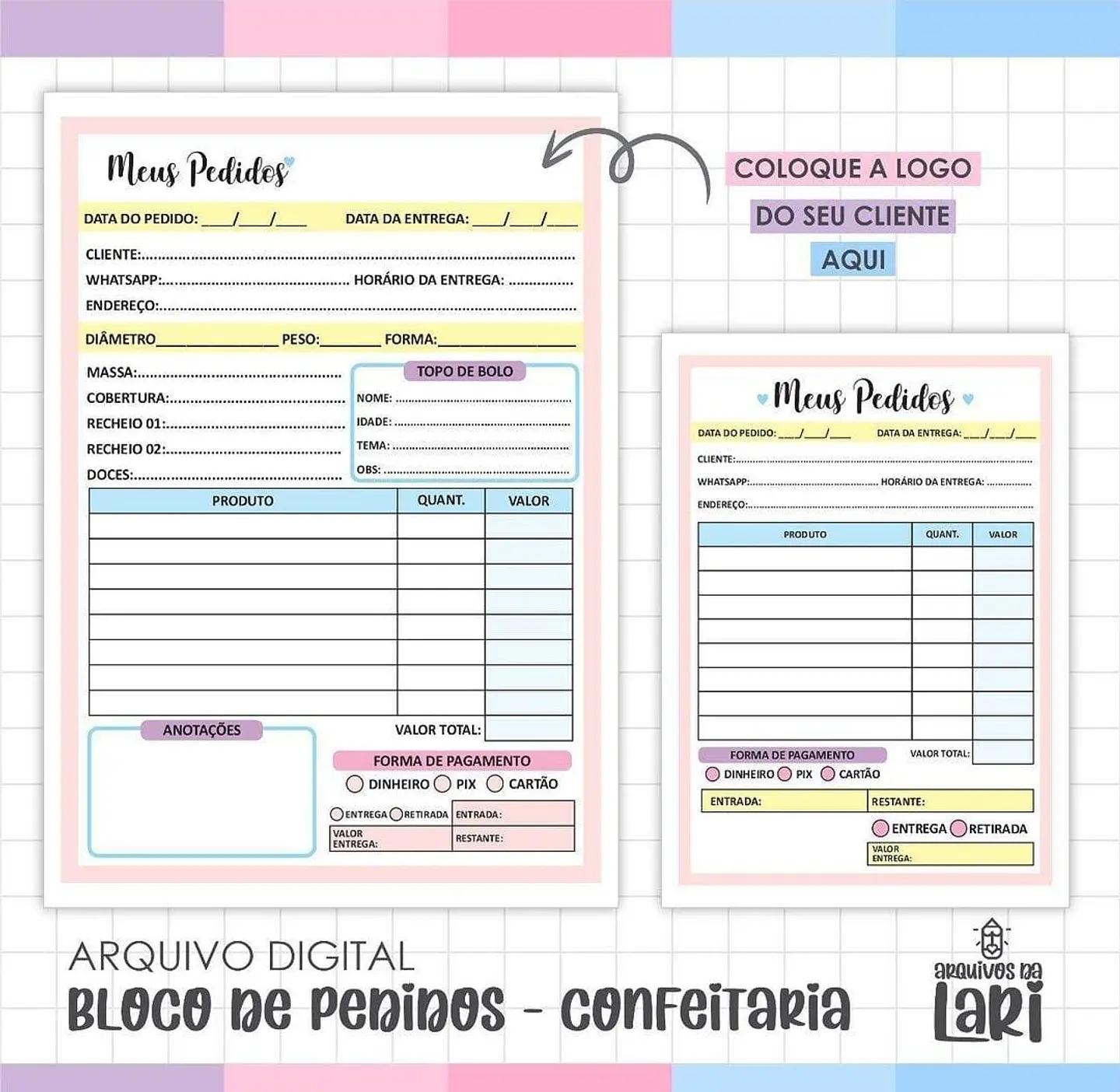 Arquivo Bloco de Pedido Confeitaria 1