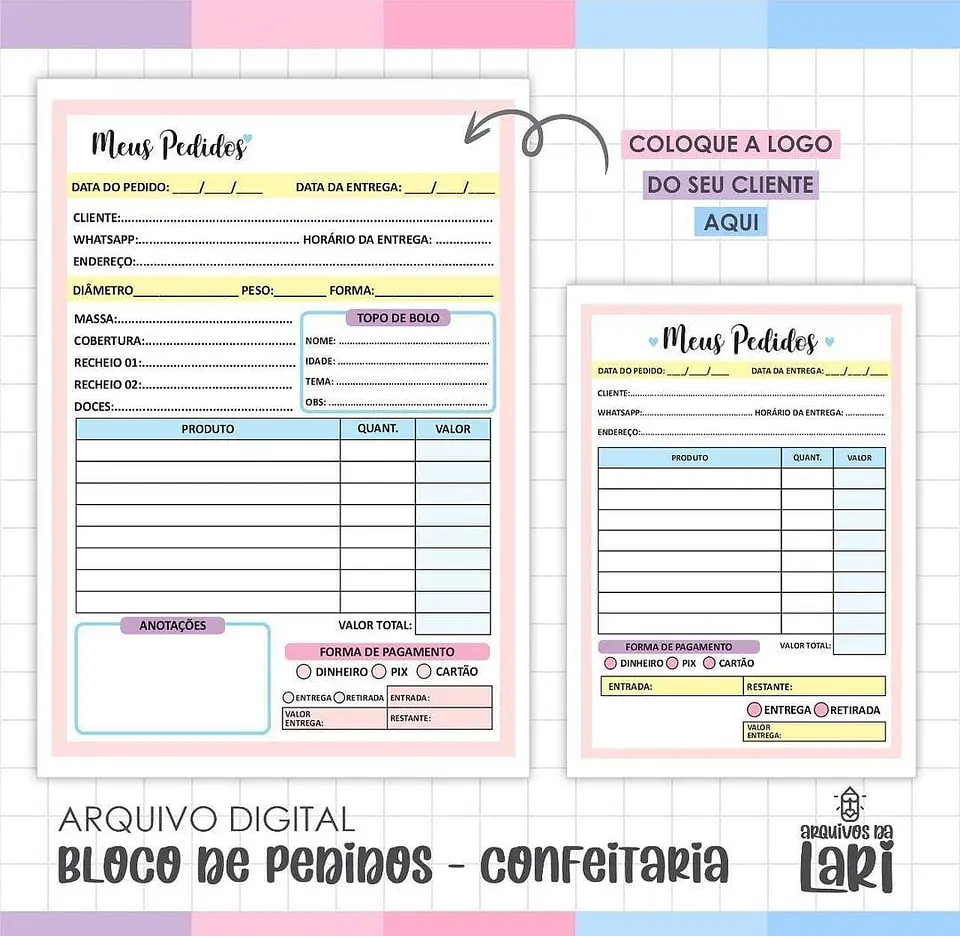 Arquivo Bloco de Pedido Confeitaria 1
