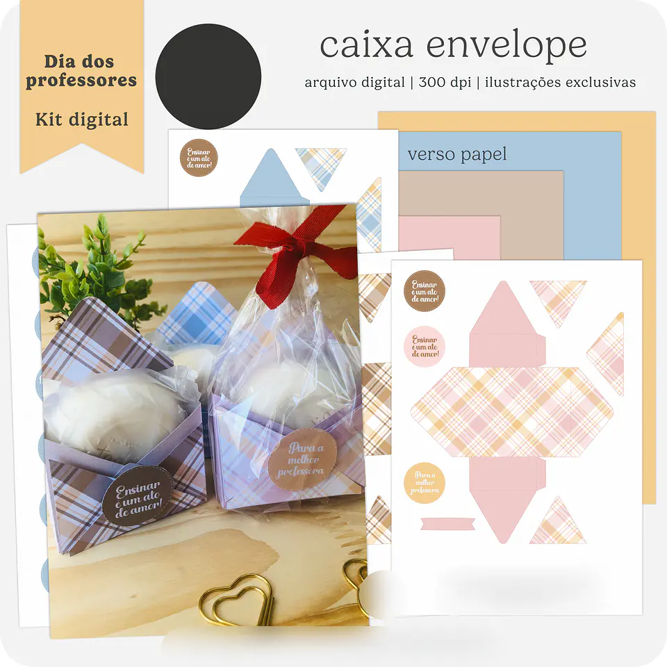 Kit Digital Dia dos Professores Gente que ama ensinar - TUTTI 3