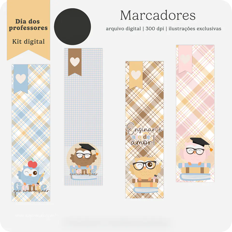 Kit Digital Dia dos Professores Gente que ama ensinar - TUTTI 5