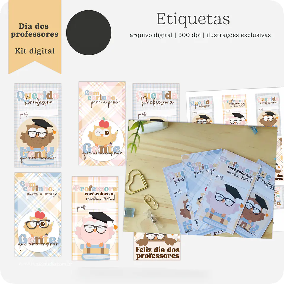 Kit Digital Dia dos Professores Gente que ama ensinar - TUTTI 7