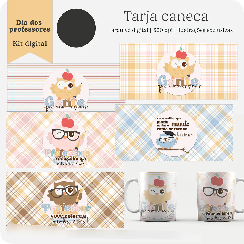 Kit Digital Dia dos Professores Gente que ama ensinar - TUTTI 9