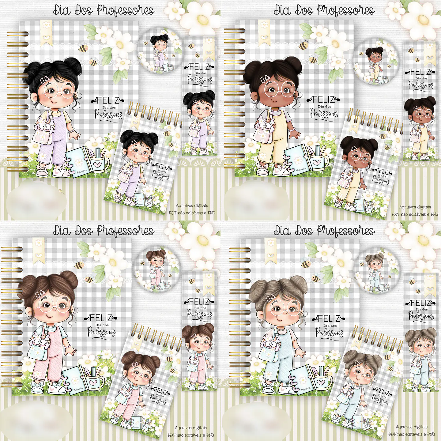 Arquivo Dia dos Professores Kit Encadernação - Crys Arts 1