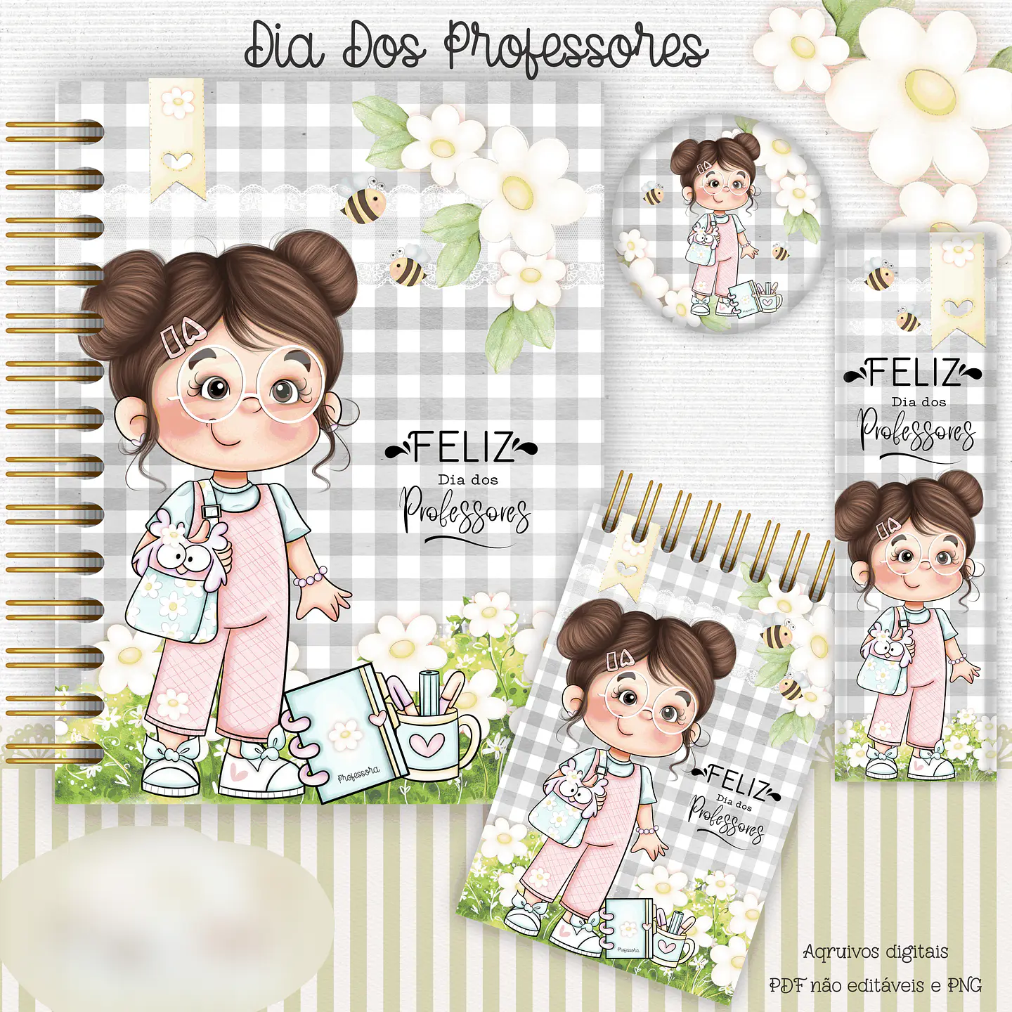 Arquivo Dia dos Professores Kit Encadernação - Crys Arts 4
