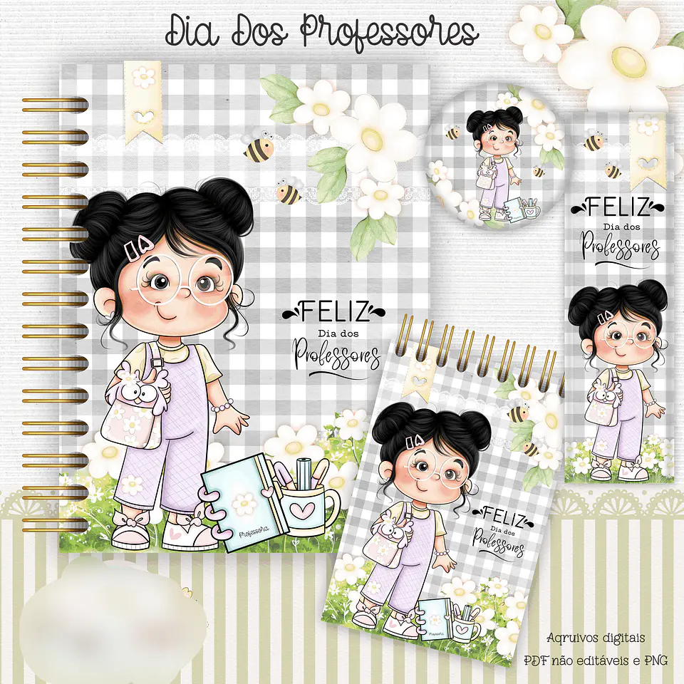 Arquivo Dia dos Professores Kit Encadernação - Crys Arts 6