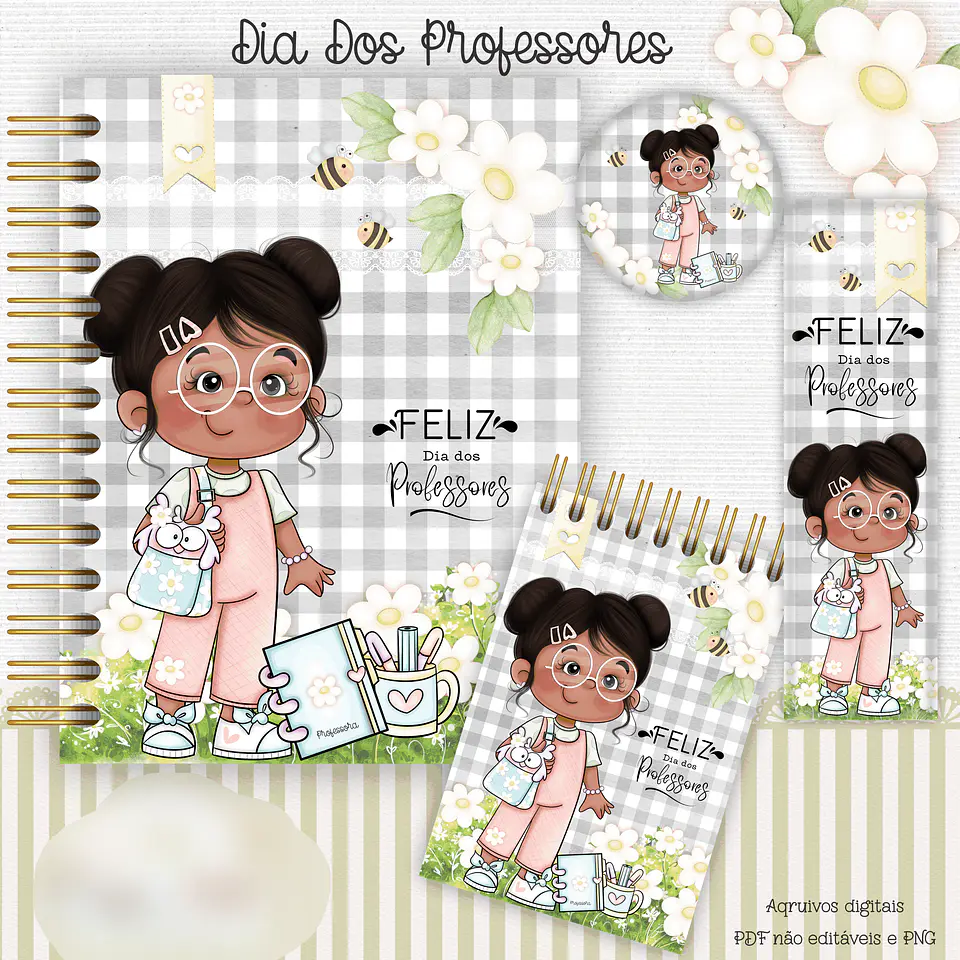 Arquivo Dia dos Professores Kit Encadernação - Crys Arts 7