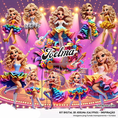 Kit Digital 3D Joelma Calypso - Fanddy