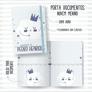 Arquivo Encadernação Baby Nuvem Menino