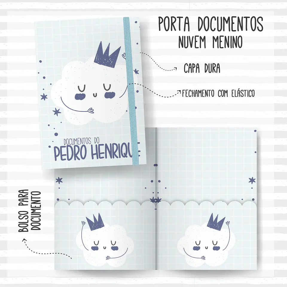 Arquivo Encadernação Baby Nuvem Menino 2