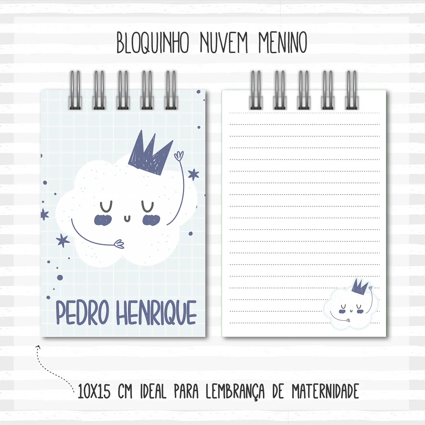 Arquivo Encadernação Baby Nuvem Menino 6