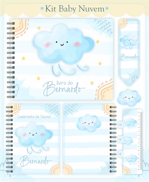 Arquivo Encadernação Baby Nuvem Menino