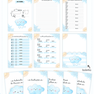 Arquivo Encadernação Baby Nuvem Menino