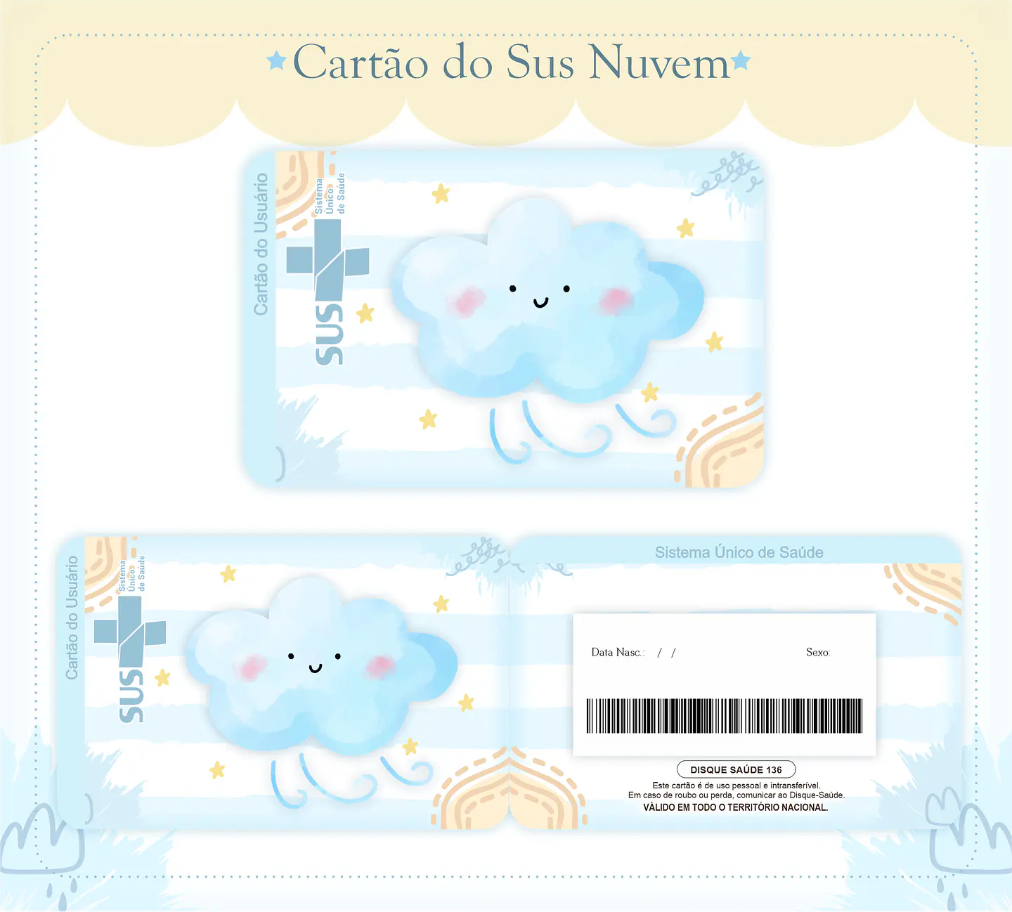 Arquivo Encadernação Baby Nuvem Menino 6