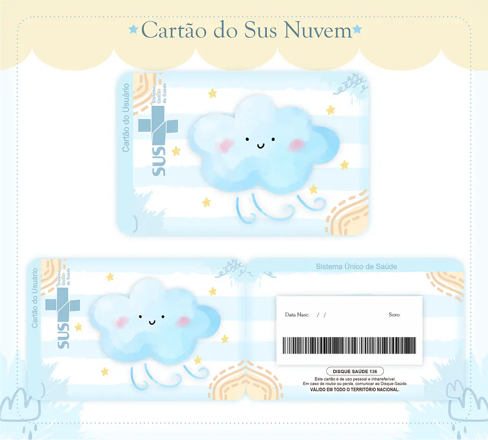 Arquivo Encadernação Baby Nuvem Menino 6