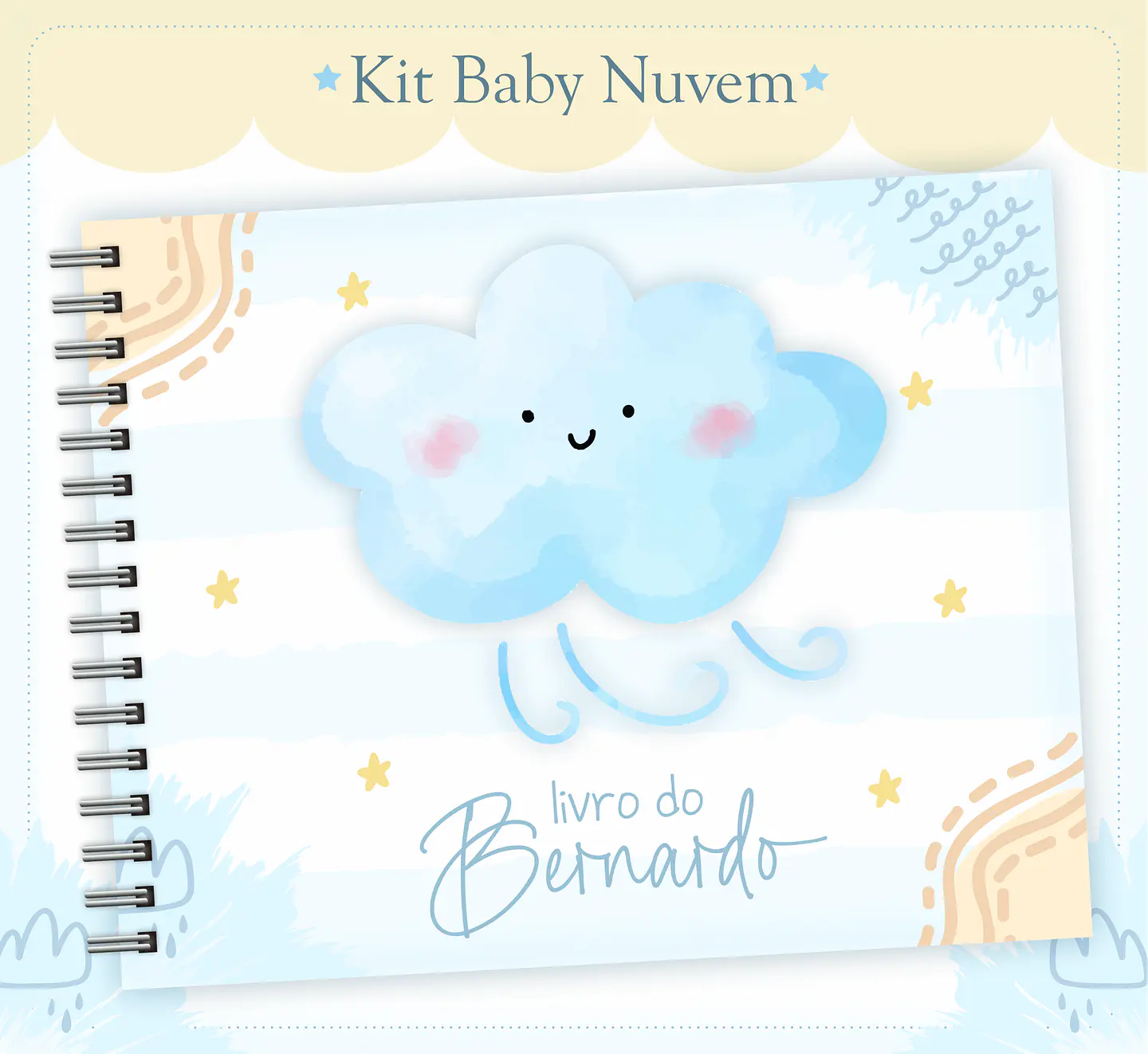 Arquivo Encadernação Baby Nuvem Menino 10
