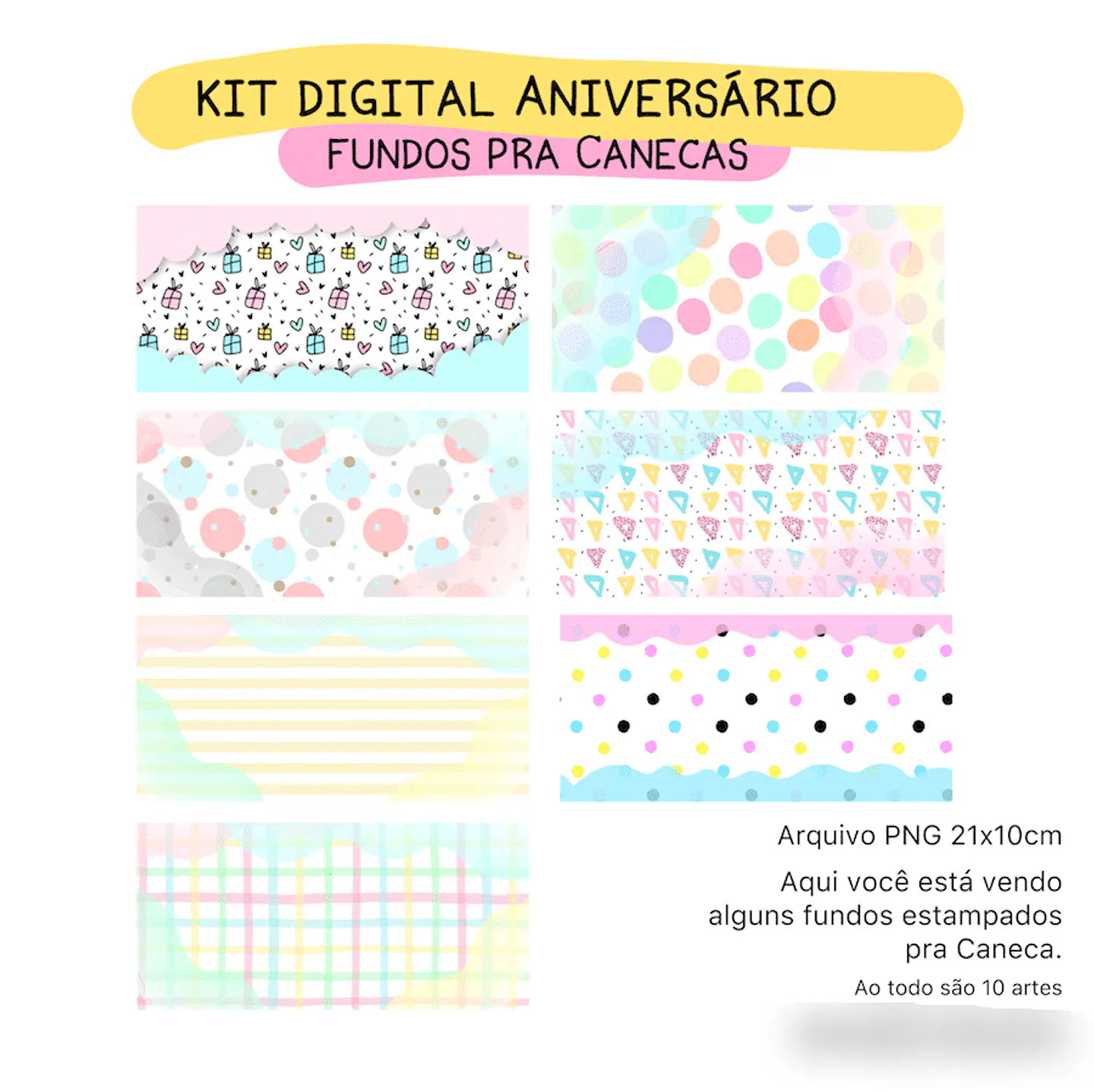 Kit Digital Feliz Aniversário - pandoca 7