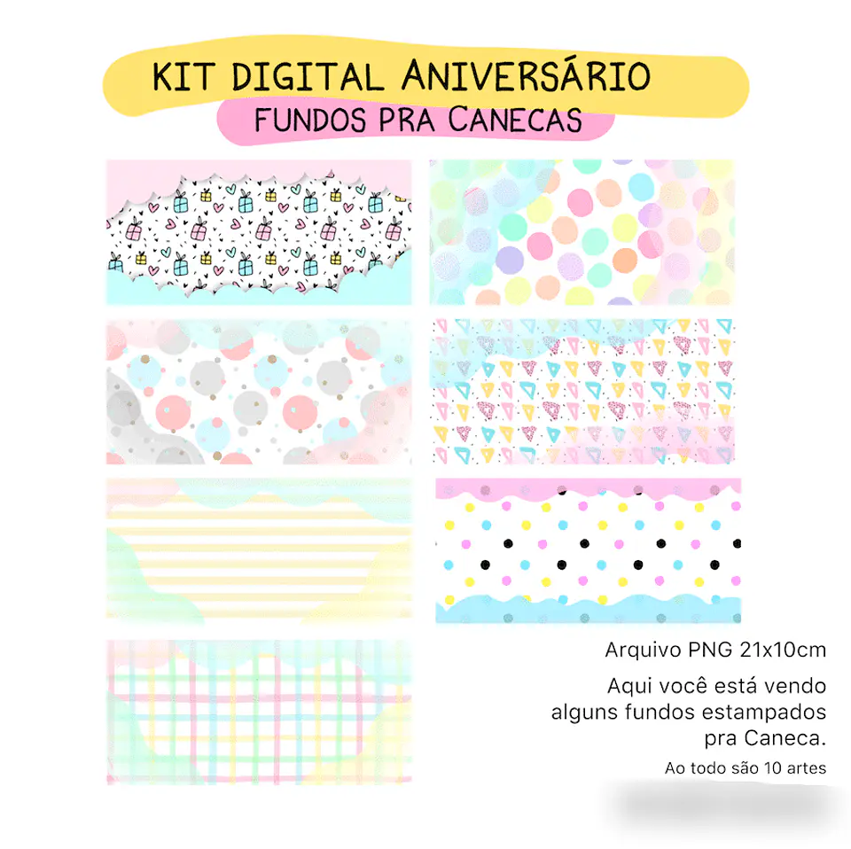 Kit Digital Feliz Aniversário - pandoca 7