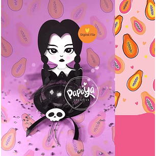 Arquivo de Corte Halloween Porta Bombom Wandinha