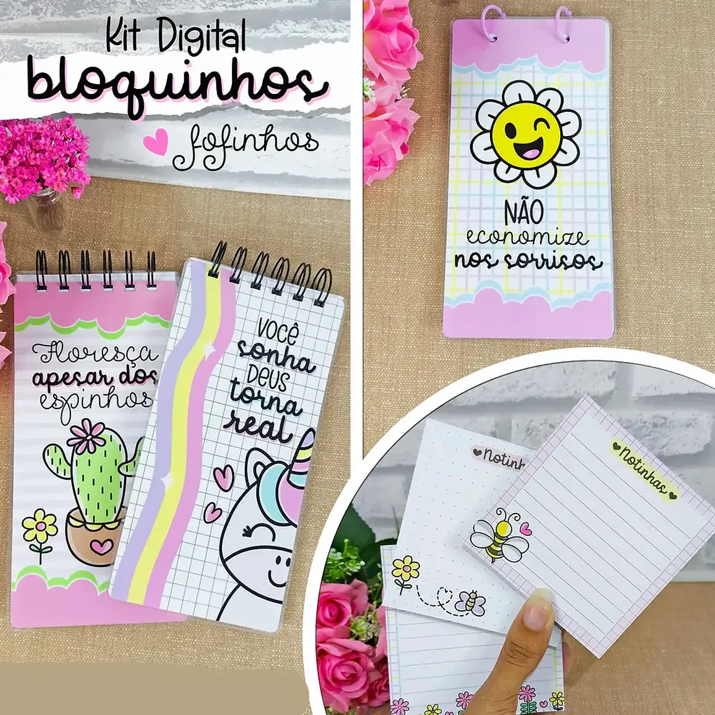 Arquivo Bloquinhos Fofos - Desenhitos da Jana 1