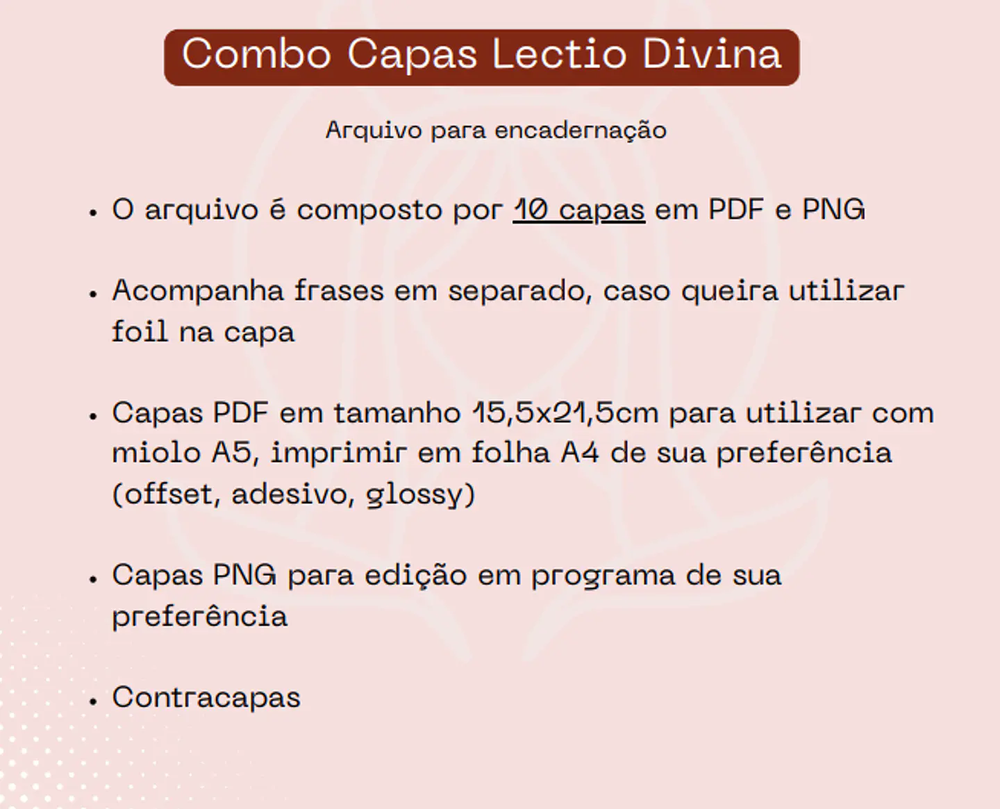 Arquivo Combo Capas e Miolo Lectio Divina Católica - ora que passa 2