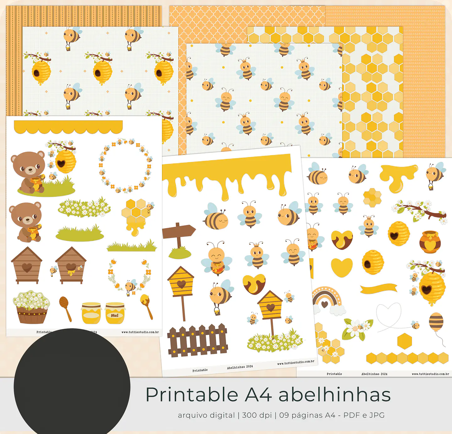 Kit Digital Abelhinhas - Tutti 2