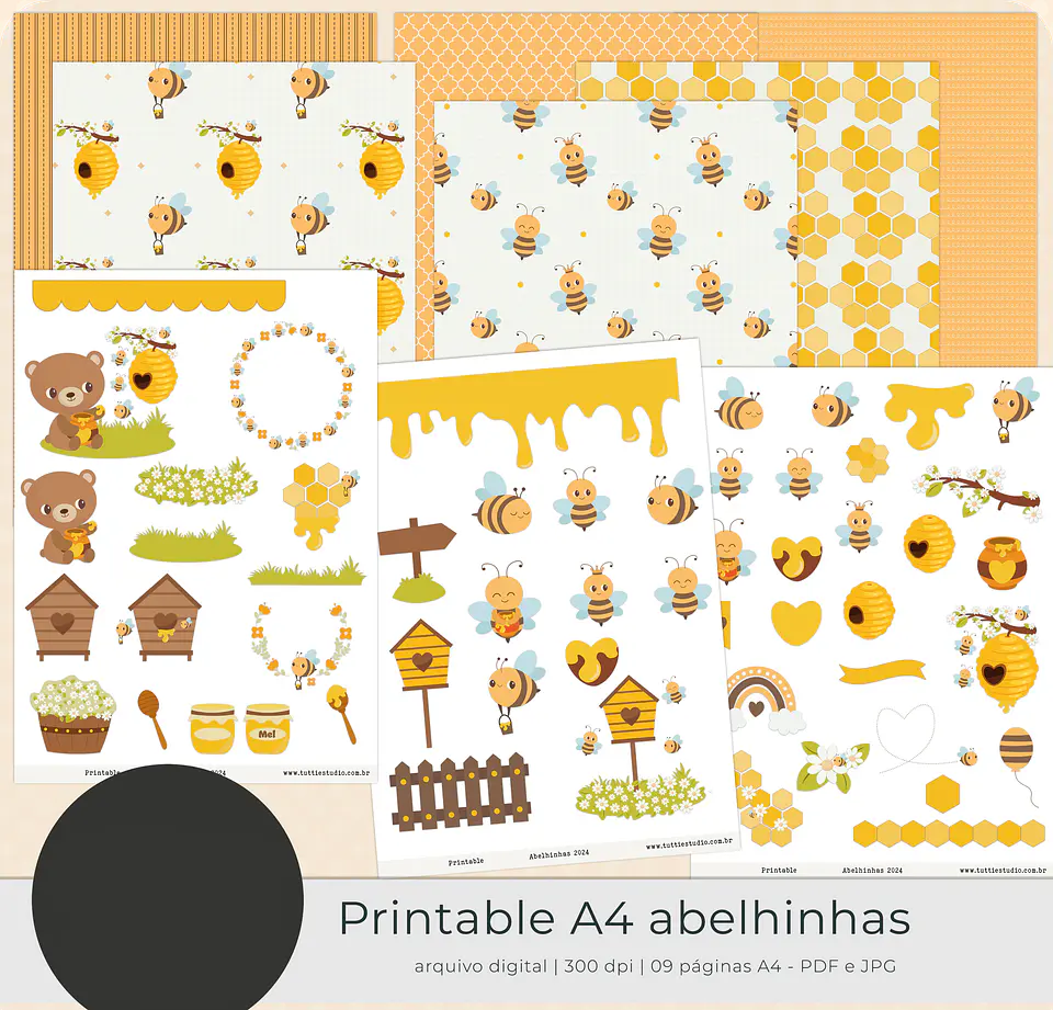 Kit Digital Abelhinhas - Tutti 2