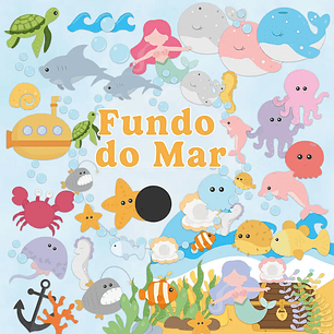 Kit Digital Fundo do Mar - Tutti